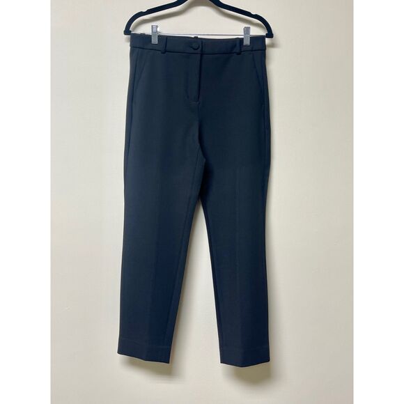 J CREW High Rise Cameron Black Trousers, Flat Front, Sz 6 - Picture 3 of 9